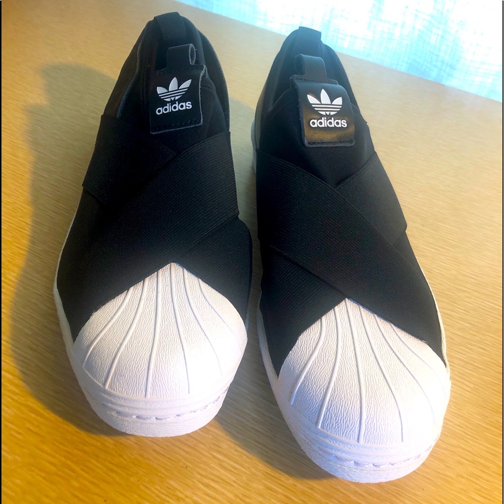Adidas superstar slip on, never worn